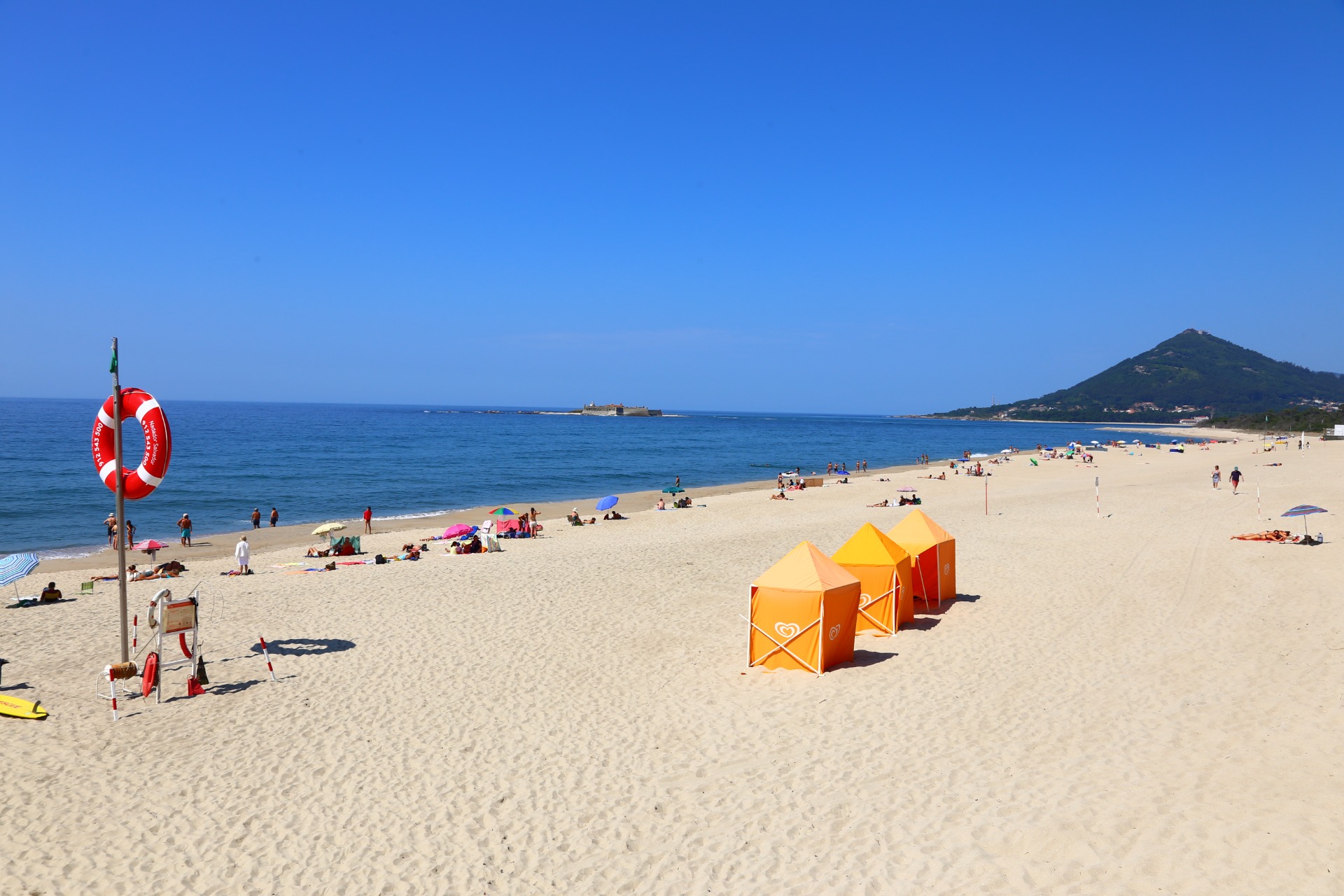 Lovely sandy beaches stretch along the coast.